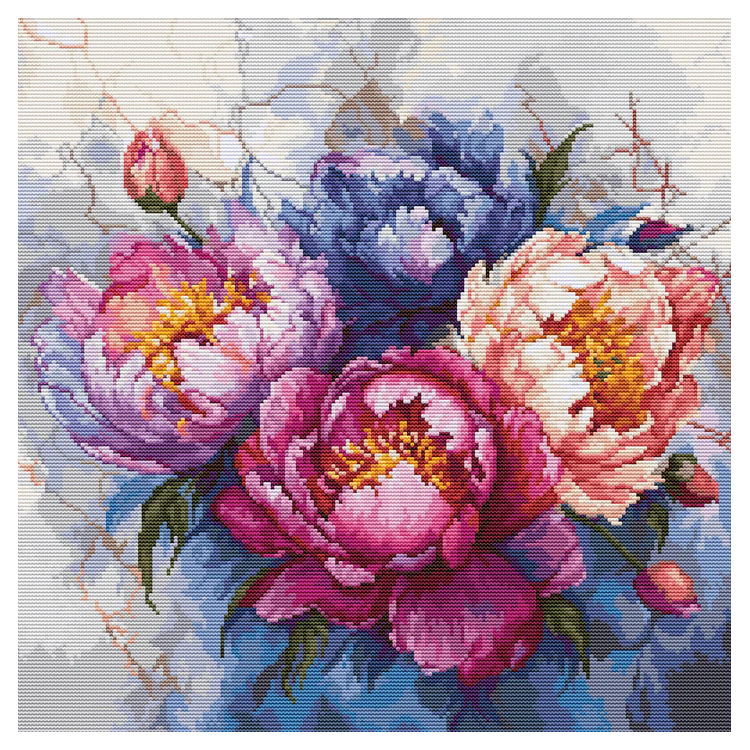 (image for) The King Of Flowers Counted Cross Stitch Kit